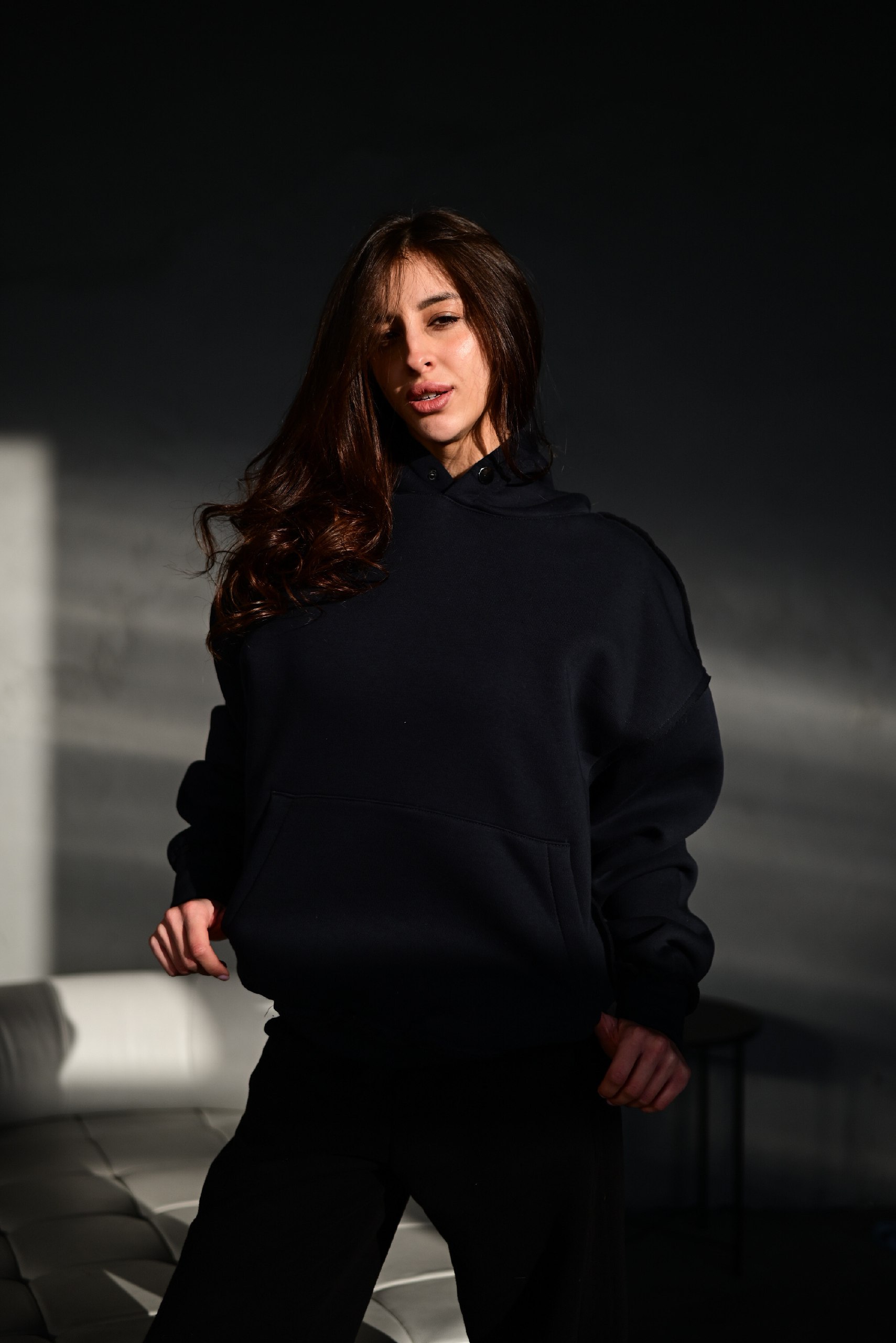 photo_2026-01-23_11-46-27 (2) Женское Базовое Черное Худи Оверсайз с Утеплением на Флисе