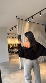 Женская Базовая Черная Кофта Болеро + Топ без Рукавов с Открытой Спиной