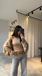 Женская Базовая Бежевая Кофта Болеро + Топ без Рукавов с Открытой Спиной