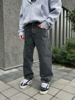 Мужские Графитовые Джинсы Baggy Fit - Свободные Широкие Багги