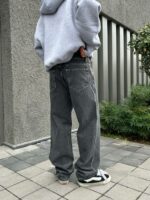 Мужские Графитовые Джинсы Baggy Fit - Свободные Широкие Багги