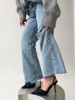 Женские Черные Туфли Слингбэки на Шпильке с Бантиком