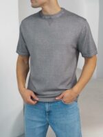 Мужская Базовая Трикотажная Серая Футболка