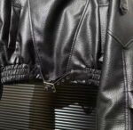 Женская Демисезонная Черная Куртка Кожанка - Кожаный Бомбер на Молнии