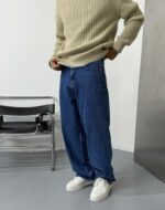 Мужские Синие Джинсы Багги - Широкие Оверсайз