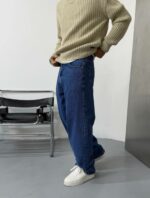 Мужские Синие Джинсы Багги - Широкие Оверсайз