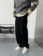 Мужские Черные Джинсы Багги - Широкие Оверсайз