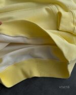 Мужское Желтое Худи Оверсайз с Маленькой Вышивкой - Трехнитка ТЕРМОХРОМ