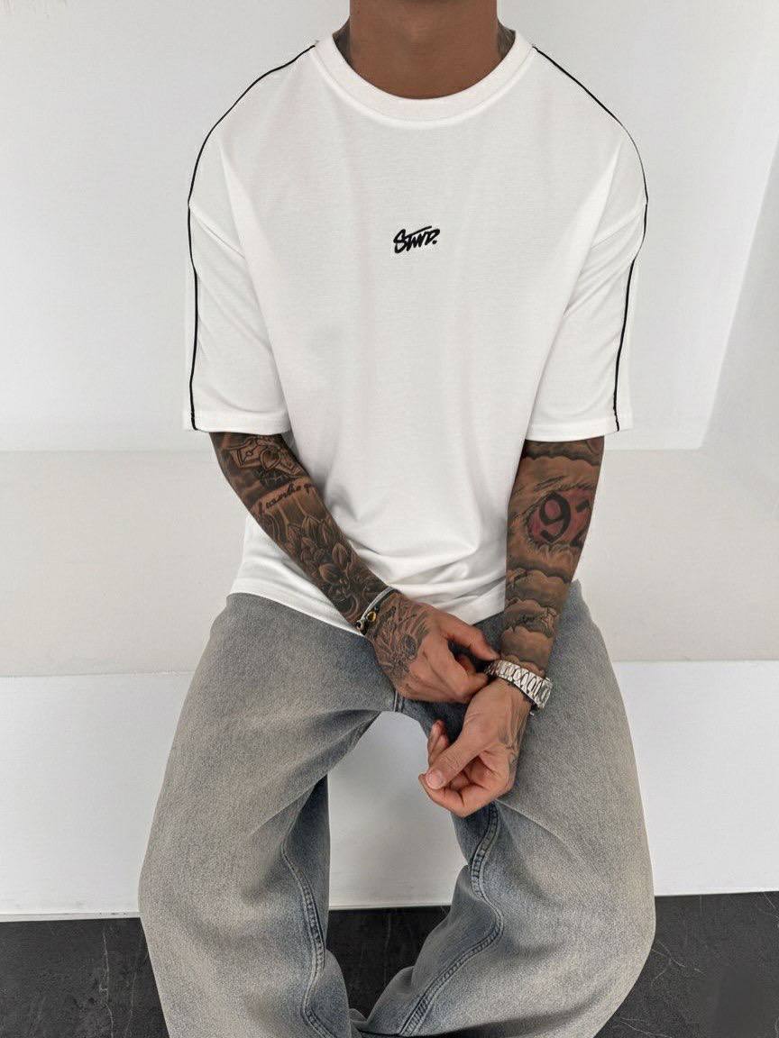 photo_2026-03-13_10-22-03 (2) Мужская Объемная Белая Футболка Хлопок Оверсайз с Кантом