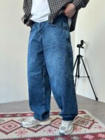 Мужские Широкие Синие Джинсы Багги - Джинсовые Штаны Baggy Barrel