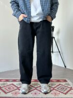 Мужские Широкие Графитовые Джинсы Багги - Джинсовые Штаны Baggy Barrel