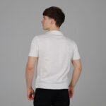 Мужская Белая Футболка Поло - Классическая с Воротником