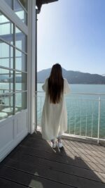 Женский Удлиненный Мягкий Пушистый Белый Кардиган Свободного Кроя