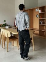 Мужские Широкие Черные Джинсы Багги - Джинсовые Штаны Оверсайз