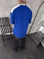 Мужская Синяя Футболка "ITALIA" Оверсайз