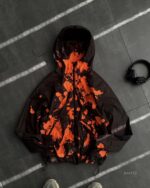 Мужская Черная Оранжевая Ветровка Мастерка ТЕРМОХРОМ (меняет цвет)