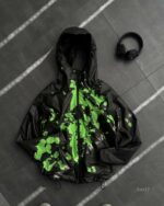 Мужская Черная Зеленая Ветровка Мастерка ТЕРМОХРОМ (меняет цвет)