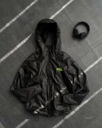 Мужская Черная Зеленая Ветровка Мастерка ТЕРМОХРОМ (меняет цвет)