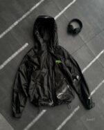 Мужская Черная Зеленая Ветровка Мастерка ТЕРМОХРОМ (меняет цвет)