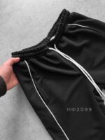Мужские Свободные Черные Спортивные Штаны Джоггеры с Кантом - Трехнитка Петля