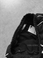 Мужские Свободные Черные Спортивные Штаны Джоггеры с Кантом - Трехнитка Петля