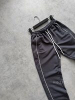 Мужские Свободные Графитовые Спортивные Штаны Джоггеры с Кантом - Трехнитка Петля