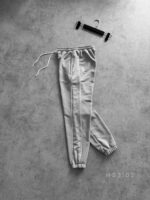 Мужские Свободные Серые Спортивные Штаны Джоггеры с Кантом - Трехнитка Петля