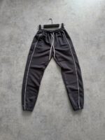 Мужские Свободные Графитовые Спортивные Штаны Джоггеры с Кантом - Трехнитка Петля