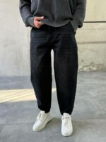 Мужские Черные Джинсы Баллоны Скейтеры - Широкие Джинсовые Штаны Balloon Skater