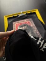 Мужская Хлопковая Черная Футболка “Need Money for Porsche” Оверсайз с Принтом Тачка на Спине