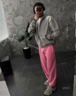 Мужское Серое Худи Зипка на Молнии Оверсайз - Трехнитка ТЕРМОХРОМ