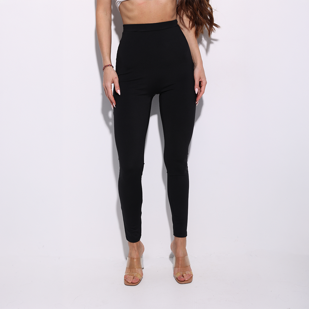 cee31419f878f09acda9 Женские Базовые Черные Лосины
