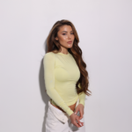 Женский Базовый Тонкий Желтый Лонгслив Облегающего Кроя