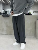 Мужские Широкие Графитовые Штаны Брюки Багги Варенки