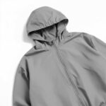Мужская Серая Ветровка Мастерка - Базовая на Молнии с Капюшоном