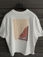 Мужская Белая Футболка «NOT ALL WOUNDS ARE VISIBLE» - Хлопковая Оверсайз с Бархатным Принтом и Вышивкой