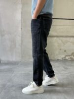 Мужские Свободные Графитовые Джинсы Slim Crop