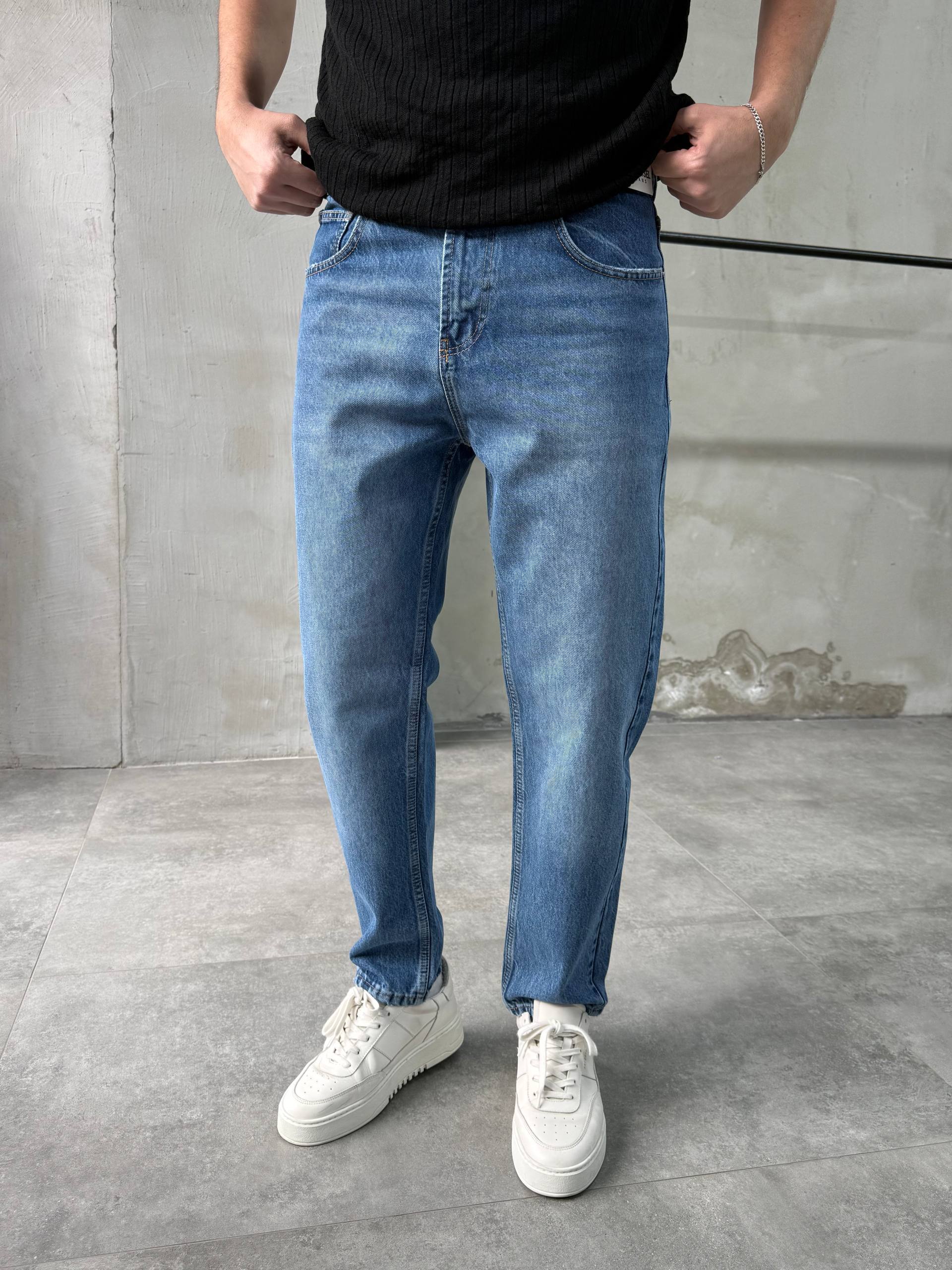 photo_2026-04-06_08-58-12 Мужские Свободные Голубые Джинсы Slim Crop