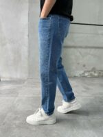 Мужские Свободные Голубые Джинсы Slim Crop