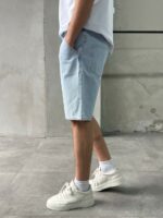 Мужские Светло-Голубые Джинсовые Шорты - Свободные Широкие