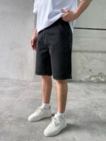 Мужские Черные Джинсовые Шорты - Свободные Широкие