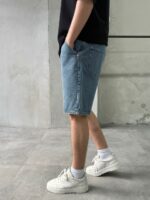 Мужские Голубые Джинсовые Шорты - Свободные Широкие