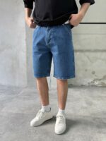 Мужские Синие Джинсовые Шорты - Свободные Широкие