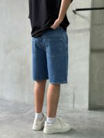 Мужские Синие Джинсовые Шорты - Свободные Широкие