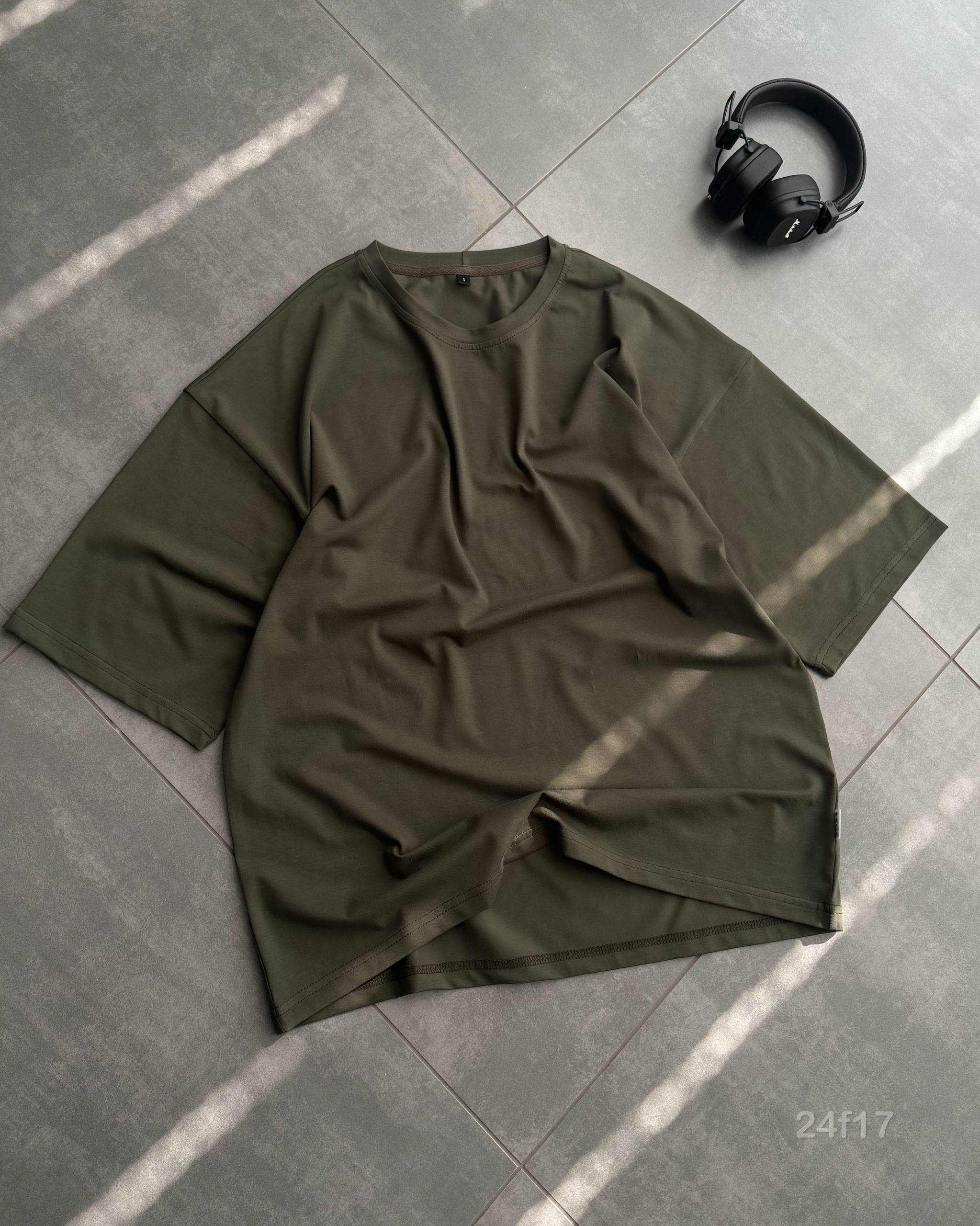 photo_2026-04-12_08-52-06 Мужская Базовая Футболка Оверсайз Цвета Хаки