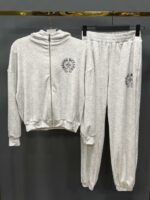 Женский Серый Велюровый Костюм - Кофта Зипка на Молнии + Штаны Джоггеры