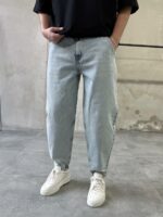Мужские Светло-Голубые Джинсы MOM FIT Свободного Кроя