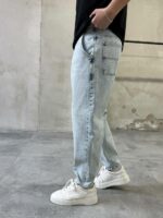 Мужские Светло-Голубые Джинсы MOM FIT Свободного Кроя