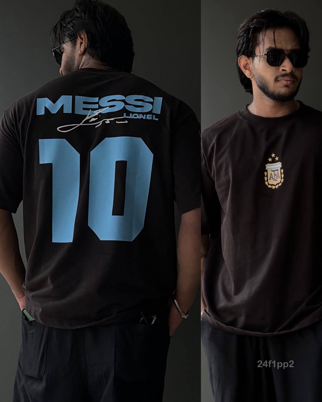 photo_2026-06-19_18-41-26 Мужская Черная Футболка "MESSI" Оверсайз с Принтом Номером на Спине