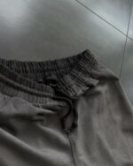 Мужские Широкие Графитовые Спортивные Штаны Градиент с Принтами Прямого Кроя